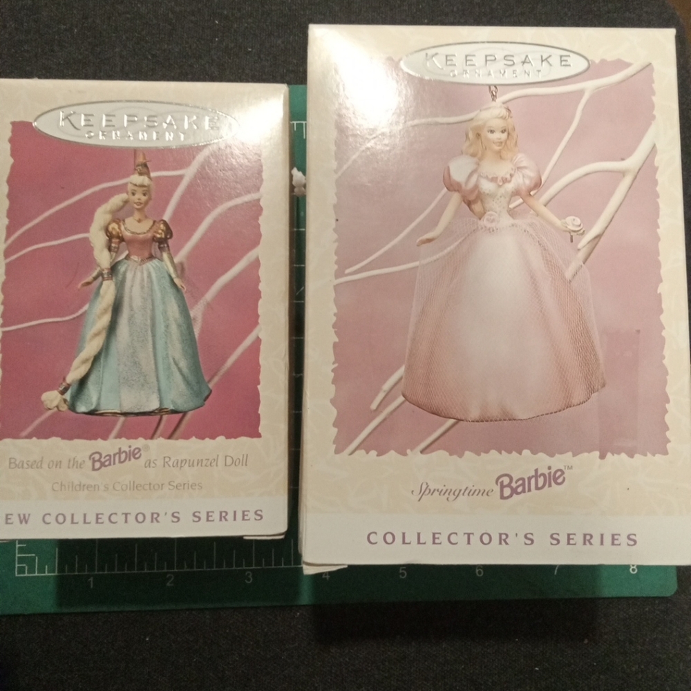 Barbie Collector's Series Keepsake Ornaments Vintage 96-97 Nib Lot 4 Elegant - Picture 4 of 8
